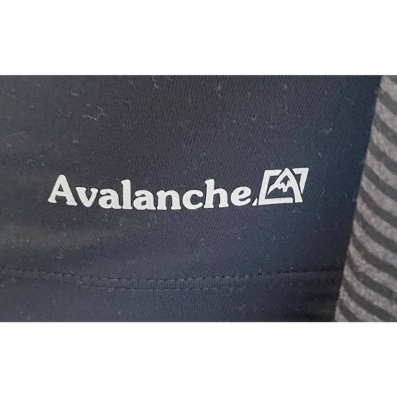 Avalanche Women’s 1/4 Zip Black Striped Long Sleeve Pullover Medium - Picture 4 of 4
